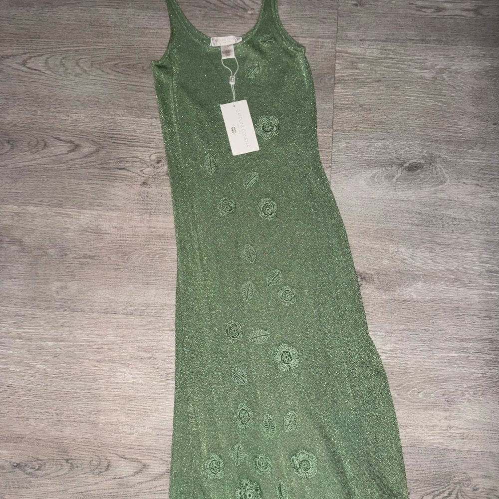 Caroline Constas Sage Floral Maxi Dress - Picture 7 of 7